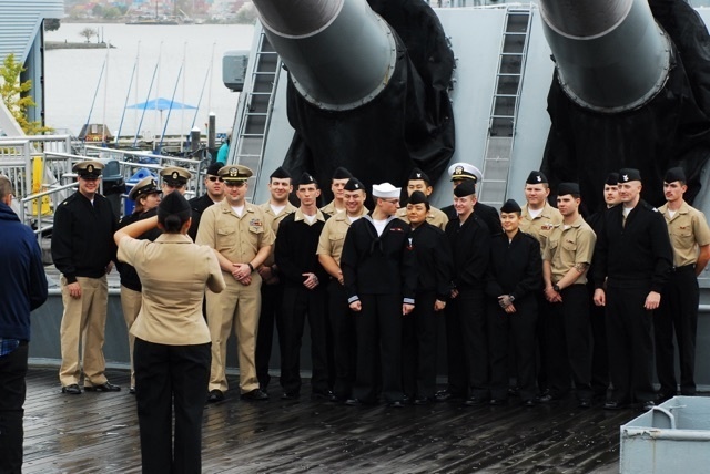 Naval Museum hosts a re-enlistment ceremony