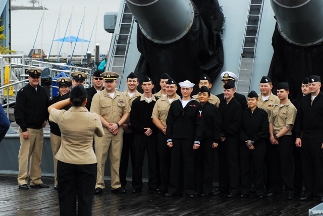 Naval Museum hosts a re-enlistment ceremony