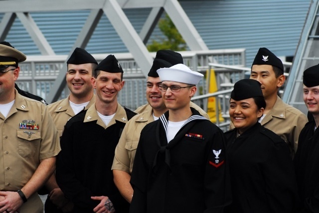 Naval Museum hosts a re-enlistment ceremony