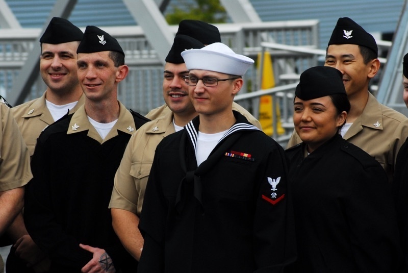 Naval Museum hosts a re-enlistment ceremony