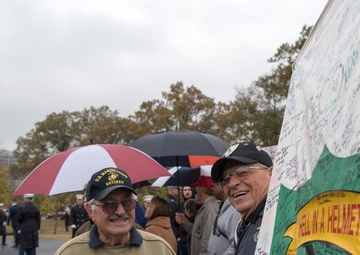 USMC wreath laying in honor of the 243rd Marine Corps Birthday