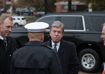 USMC wreath laying in honor of the 243rd Marine Corps Birthday