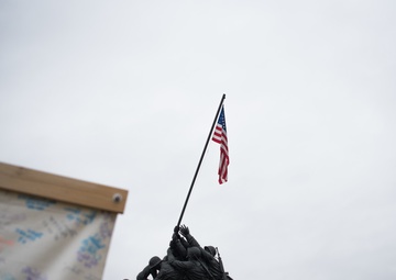 USMC wreath laying in honor of the 243rd Marine Corps Birthday