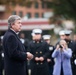 USMC wreath laying in honor of the 243rd Marine Corps Birthday