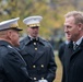 USMC wreath laying in honor of the 243rd Marine Corps Birthday