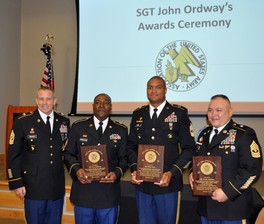 First sergeants honored with historical award