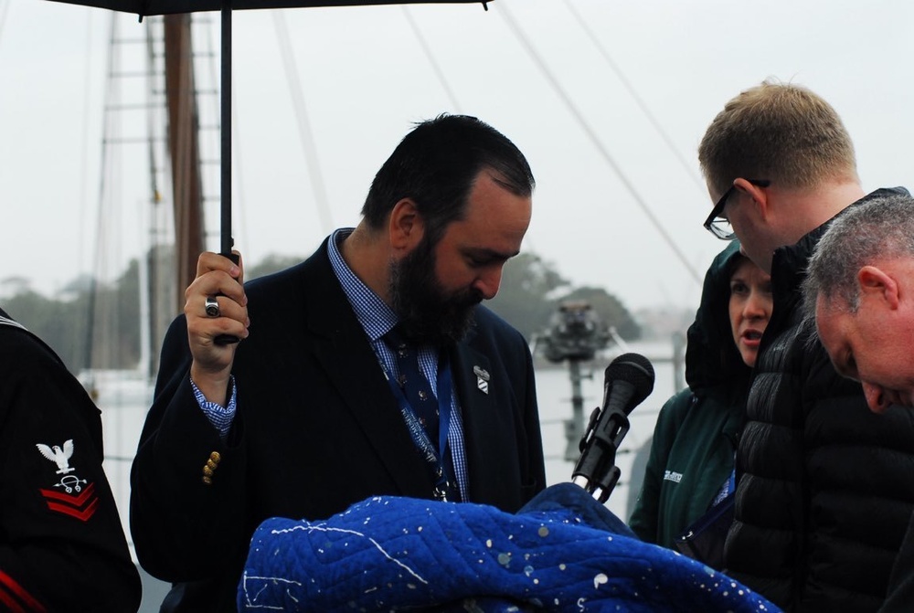 WWI Commemoration on USS Wisconsin