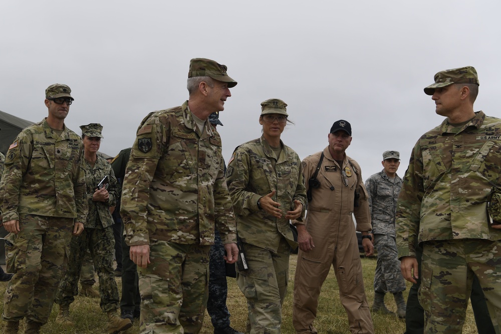 General O' Shaughnessy visits Camp Donna