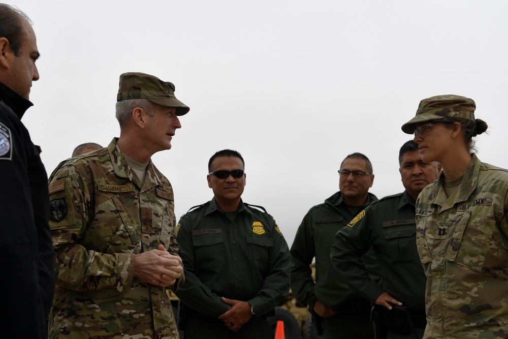 General O' Shaughnessy visits Camp Donna