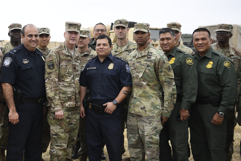 General O' Shaughnessy visits Camp Donna