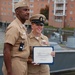 USMC Forces Command Re-enlistment ceremony