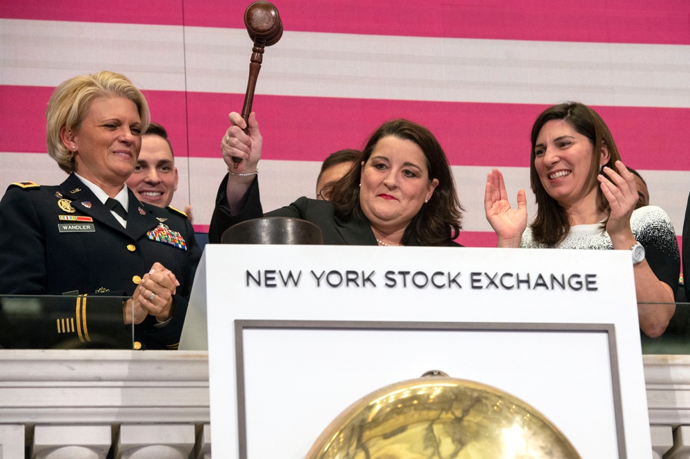 Defense Official Rings Closing Bell at NYSE