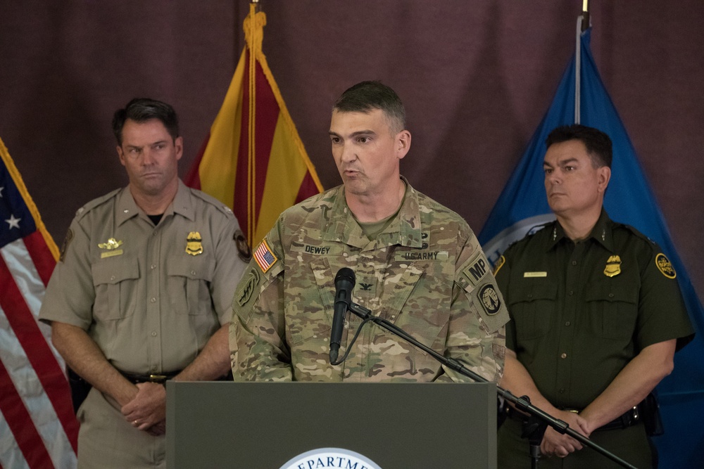 Joint CBP and DOD Briefing on Operation Secure Line - Nogales, Arizona
