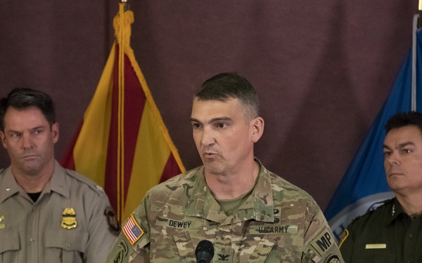 Joint CBP and DOD Briefing on Operation Secure Line - Nogales, Arizona