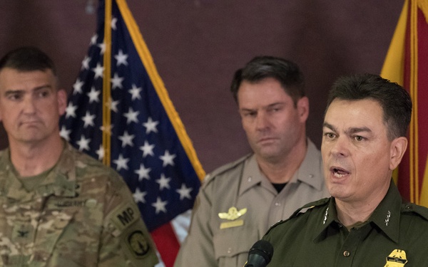 Joint CBP and DOD Briefing on Operation Secure Line - Nogales, Arizona