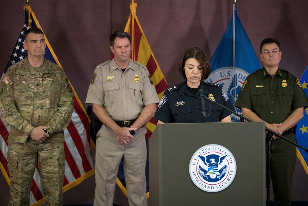 Joint CBP and DOD Briefing on Operation Secure Line - Nogales, Arizona