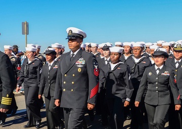 NMCSD Sailors March in the 2018 Veterans Day Parade