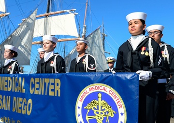 NMCSD Sailors March in the 2018 Veterans Day Parade