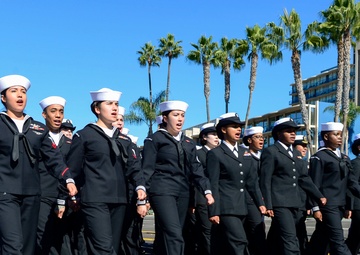 NMCSD Sailors March in the 2018 Veterans Day Parade