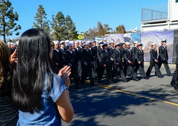 NMCSD Sailors March in the 2018 Veterans Day Parade
