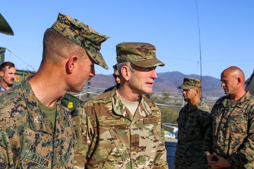 Gen. Terrence O'Shaughnessy visits Marines at the southwest border region