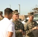 Marines Answer Questions from Custom and Border Protection Explorers