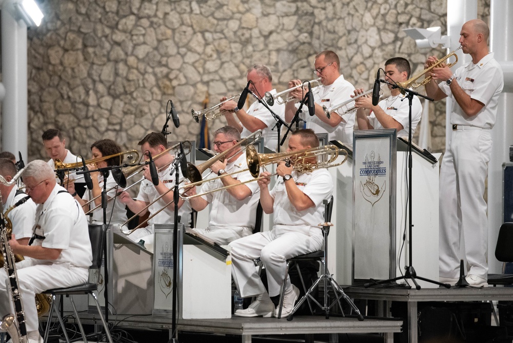 U.S. Navy Band Commodores perform in Naples