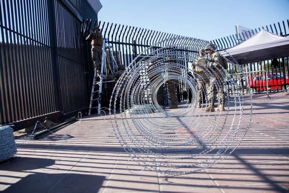 Marines with 7th ESB Improve Border Security at the Otay Mesa Port of Entry