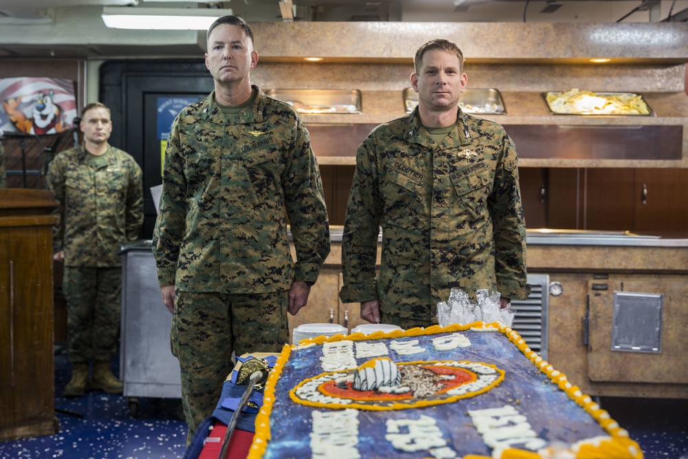 24th MEU celebrates Marine Corps birthday on USS Iwo Jima