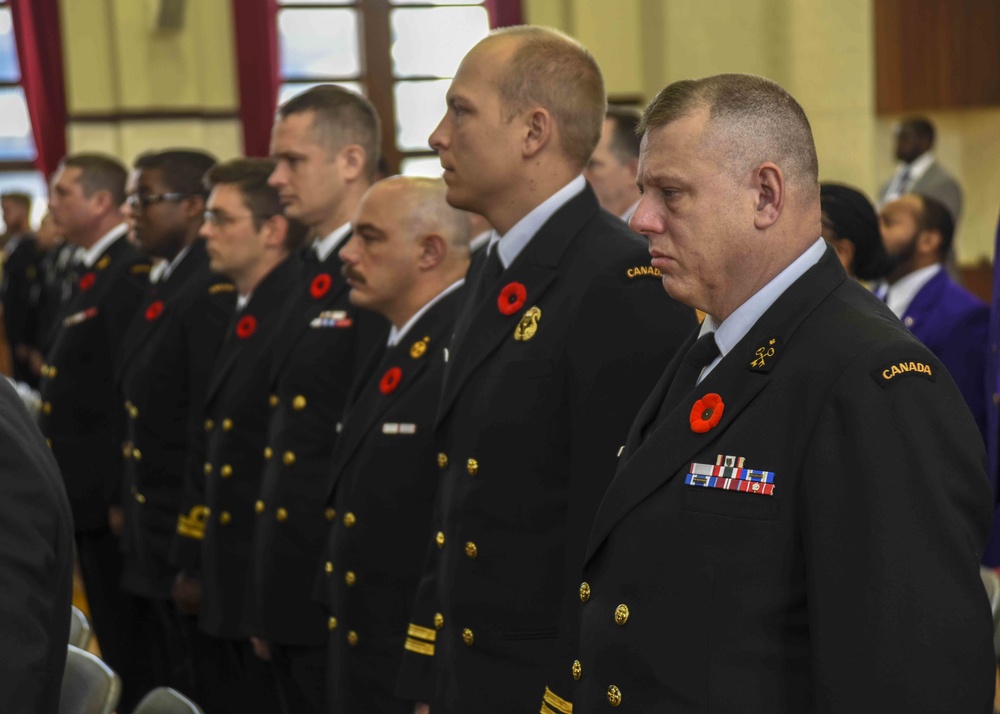 Submarine Group 7 gives keynote address at CFAY Bells of Peace event