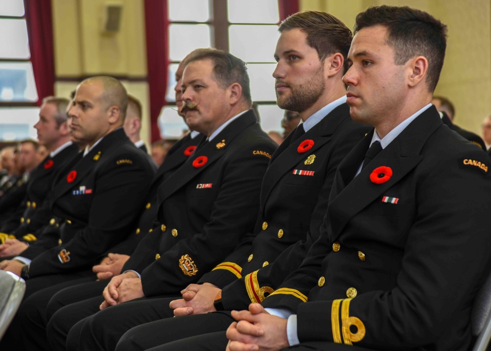 Submarine Group 7 gives keynote address at CFAY Bells of Peace Memorial Event