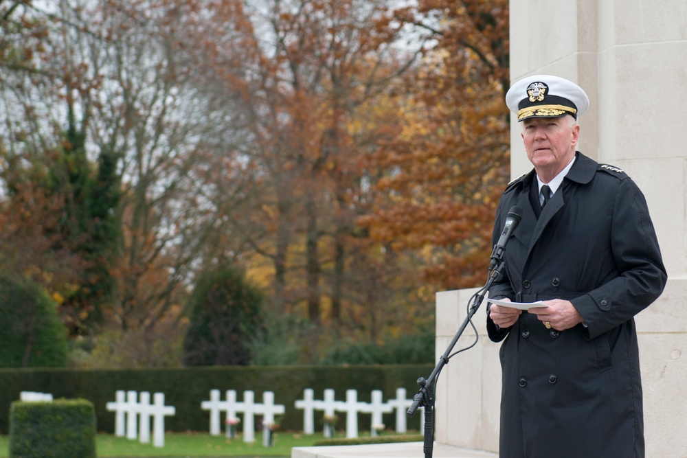 Adm. Foggo commemorates Armistice Day in Belgium