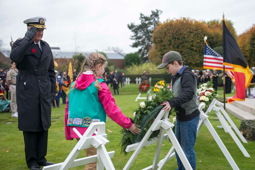 Adm. Foggo commemorates Armistice Day in Belgium