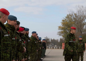 Canadian Armed Forces host U.S. Army, Romanian Armed Forces for Remembrance Day