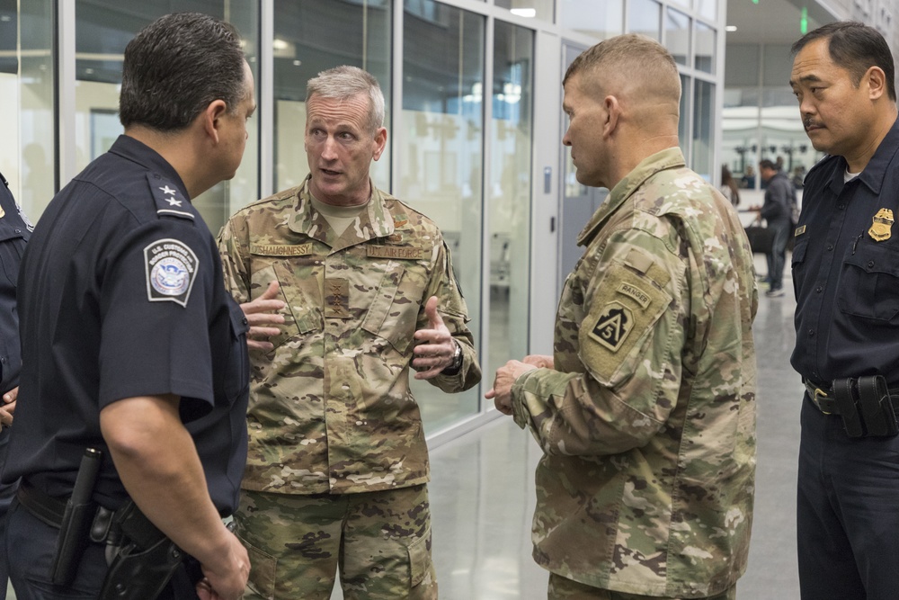 General Terrence J. O’Shaughnessy tours the San Ysidro Port of Entry