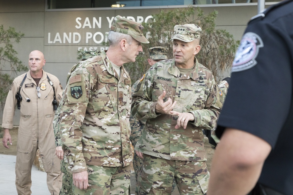 General Terrence J. O’Shaughnessy tours the San Ysidro Port of Entry