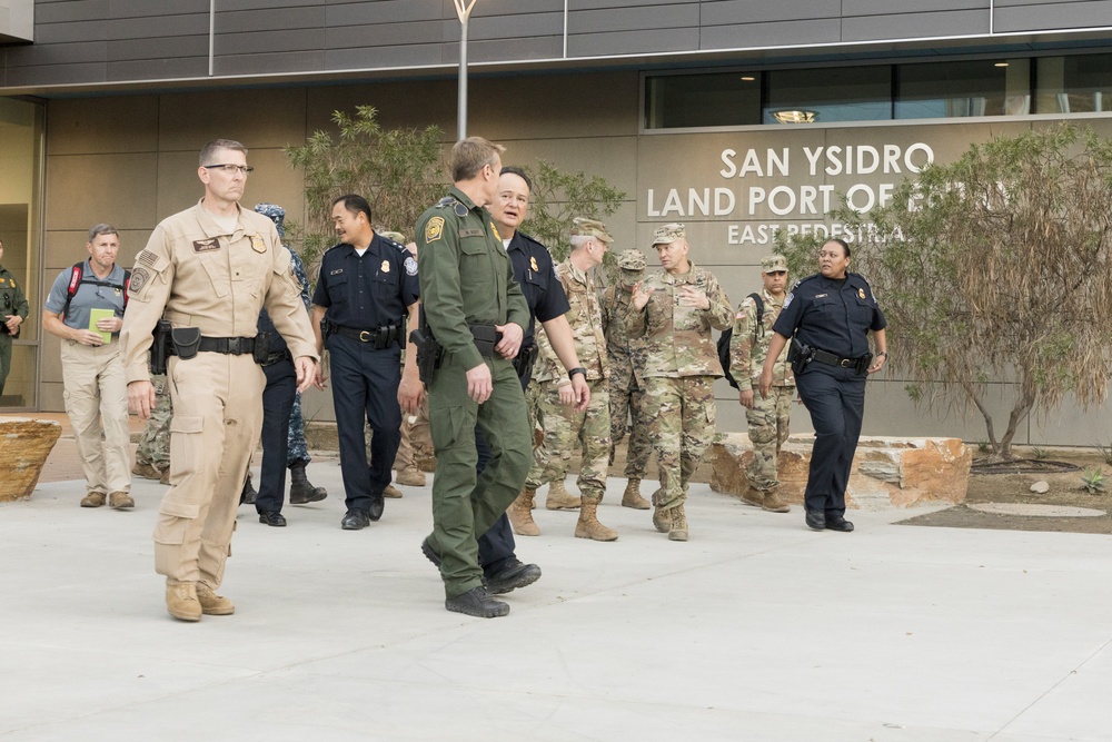 General Terrence J. O’Shaughnessy tours the San Ysidro Port of Entry