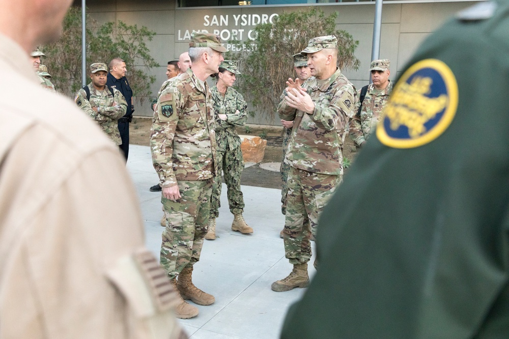 General Terrence J. O’Shaughnessy tours the San Ysidro Port of Entry
