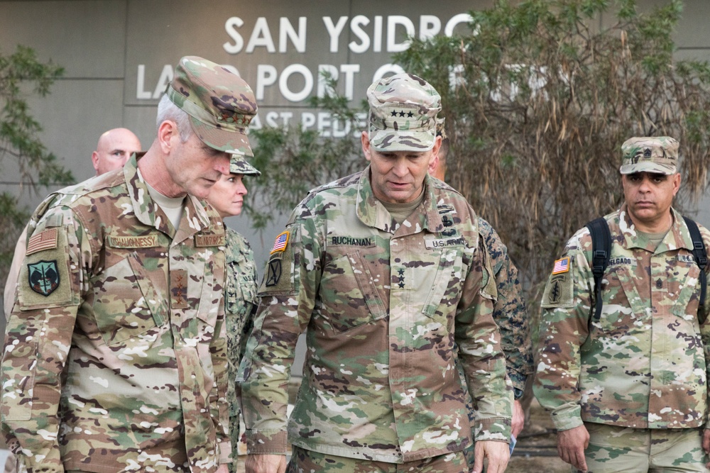 General Terrence J. O’Shaughnessy tours the San Ysidro Port of Entry