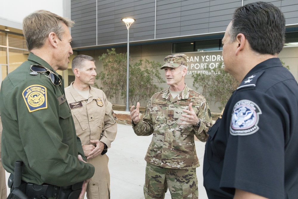 General Terrence J. O’Shaughnessy tours the San Ysidro Port of Entry