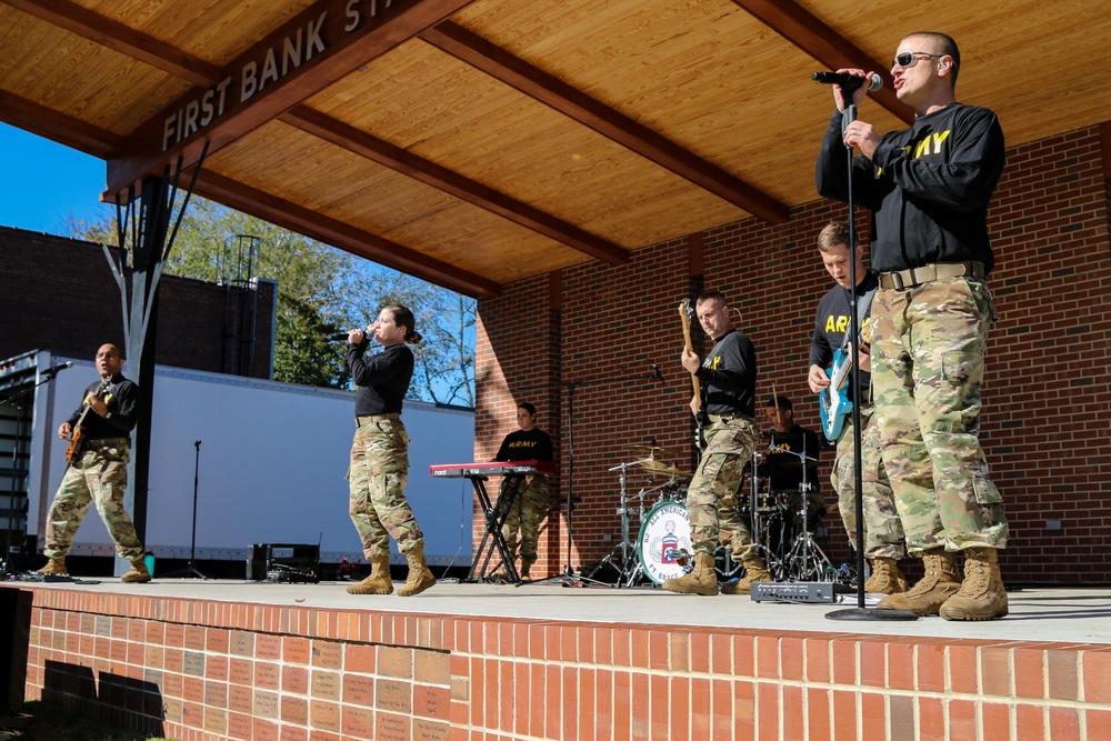The All American rock band performs for the Southern Pines Sixth Annual Veterans Day Parade