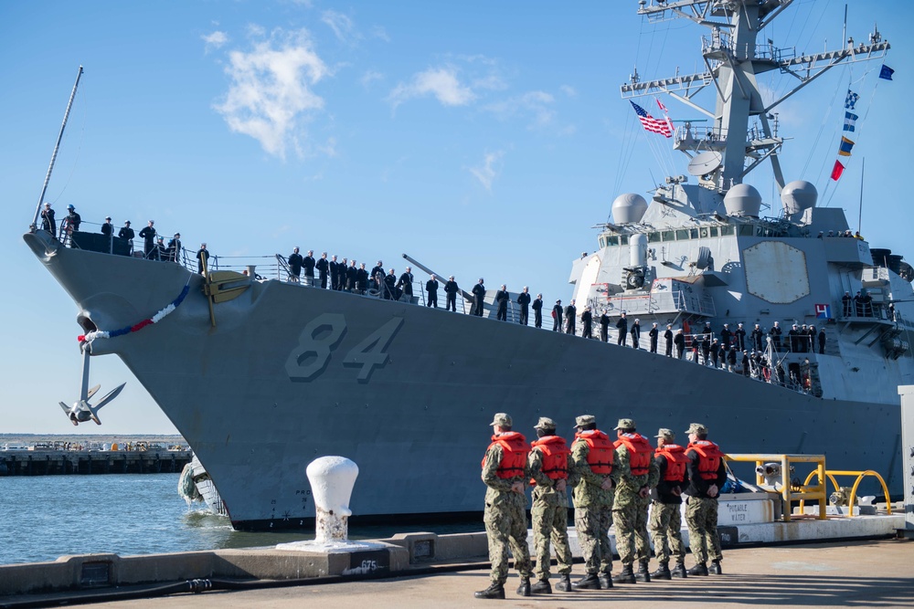 USS Bulkeley returns to Naval Station Norfolk