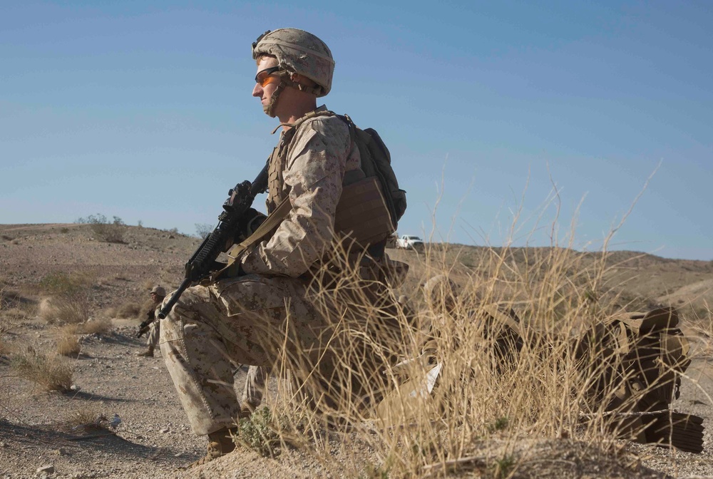 Marines with 1/1 provide support during ITX 1-19