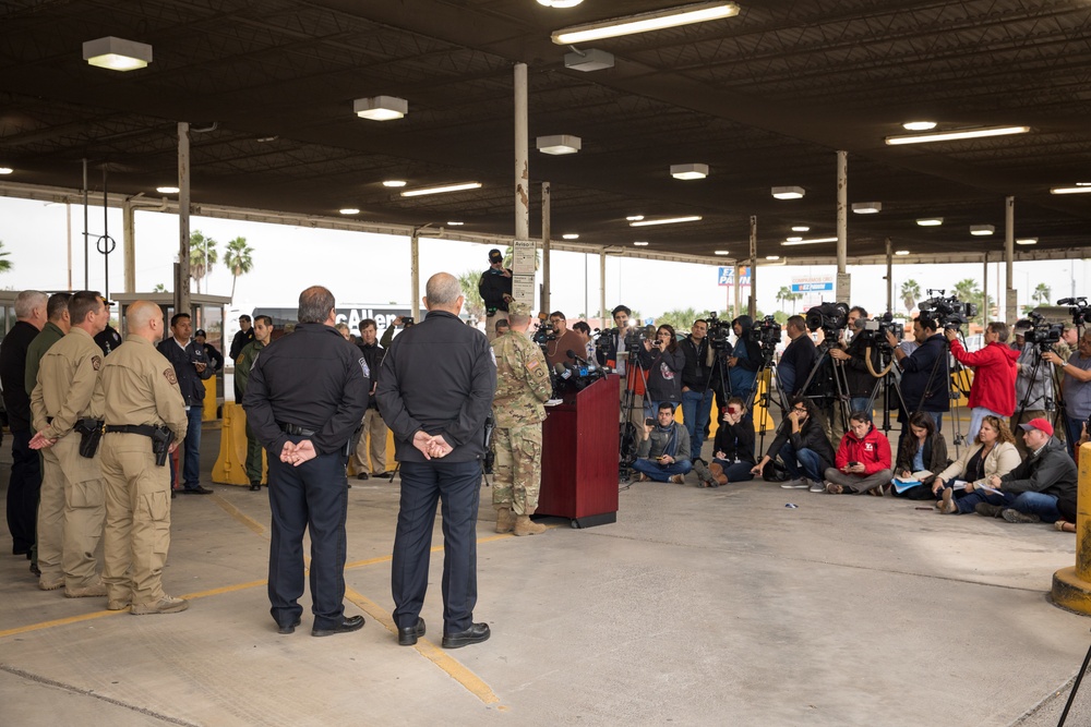 Joint CBP and DOD Briefing on Operation Secure Line - Hidalgo, Texas