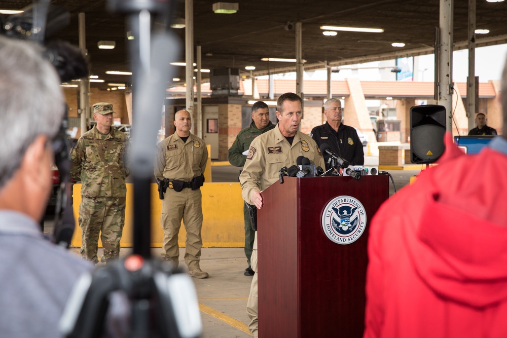 Joint CBP and DOD Briefing on Operation Secure Line - Hidalgo, Texas