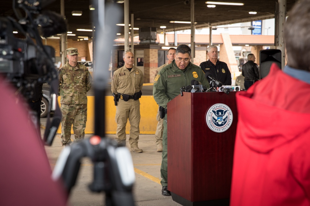 Joint CBP and DOD Briefing on Operation Secure Line - Hidalgo, Texas