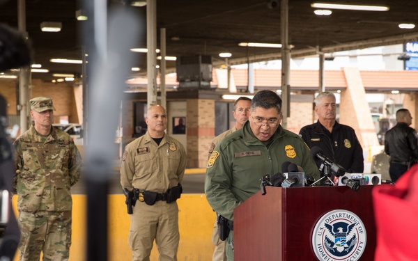 Joint CBP and DOD Briefing on Operation Secure Line - Hidalgo, Texas