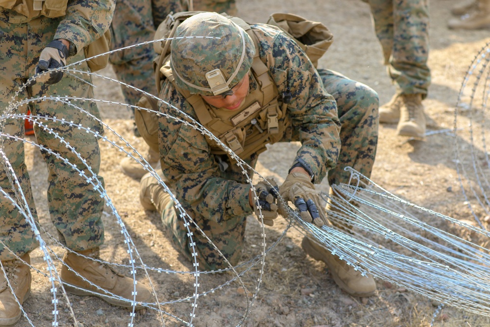 Marines fortify border fencing along southwest border
