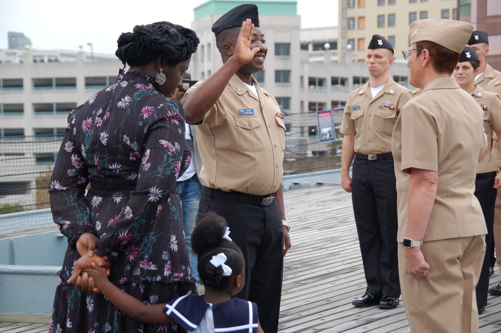 Naval Museum hosts a re-enlistment ceremony