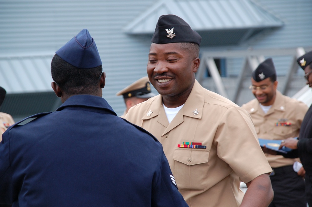 Naval Museum hosts a re-enlistment ceremony